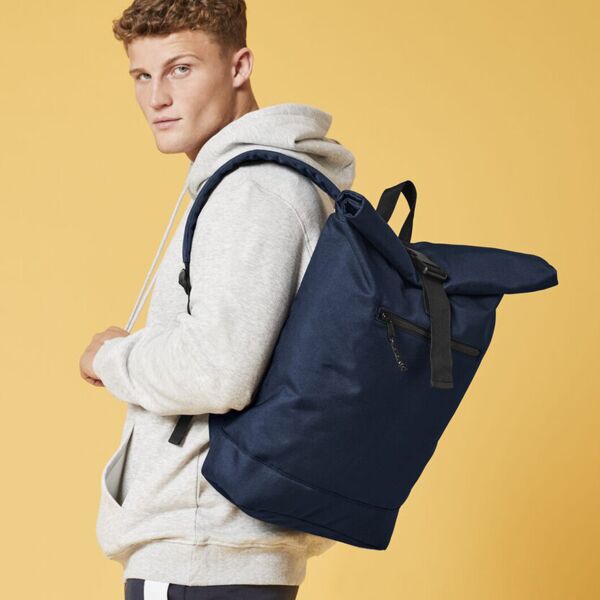 Recycled rolled-top backpack Thumbnail