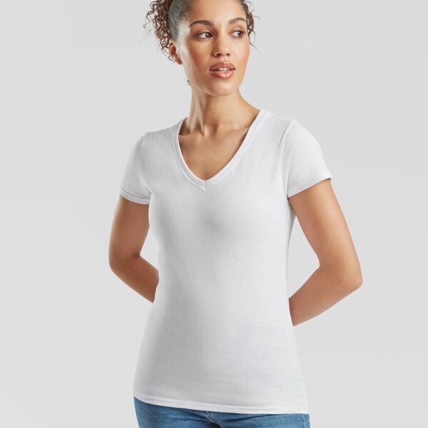 Lady-fit Valueweight V-Neck T-Shirt Thumbnail